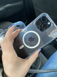 Протиударний чохол для iPhone 15 Pro Max з Magsafe IPAKY Comely Series Прозорий фото від покупців 5