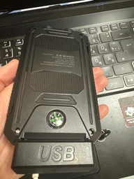 Портативна зарядка 20000 mah Power Bank Metal Led Solar Black (519PWRBANK) CLS55 фото від покупців 4