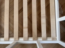Детская деревянная кровать Монтессори BUSY WOOD на ножках Модель 10, Размер 160х80 см, Белый фото от покупателей 2