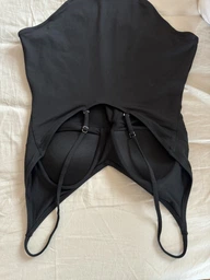 Купальник слитный женский Aqua Speed Greta 351-01 46 (3XL) Черный/Салатовый (5908217655486) фото от покупателей 3