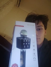 Бездротовий Bluetooth мікрофон для караоке WS-1688 Чорний фото від покупців 5