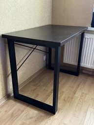 Письменный стол Ferrum-decor Драйв 750x1400x600 Черный металл ДСП Дуб Сонома 32 мм (DRA172) фото от покупателей 3