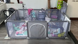 Детский манеж для ребенка большой из труб нержавеющей стали KIDSS для детей игровой фото от покупателей 4