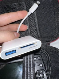 Переходник для Apple iPhone Lightning to USB 3.0 Adapter для подключения флешки/камеры с разъемом зарядки Lightning на USB адаптер White фото от покупателей 11