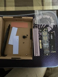 Переходник Адаптер PCI-E на SSD M.2 NVMe JEYI Starfish PCIе 4.0/3.0 X4 X8 X16 с алюминиевым радиатором фото от покупателей 1