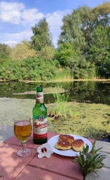 Подарочный набор пива Budweiser Budvar Original светлое фильтрованное 5% 0.5 л x 4 шт + бокал 0.33 л (8594403700305)