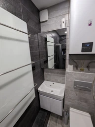 Тумба подвесная JUVENTA Florida-70 белая с умывальником Luxury-70 фото от покупателей 16