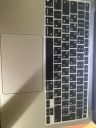 Накладка на клавиатуру Fruct для MacBook Air 15 M2 (2023) / Air 13.6 M2 (2022) / Pro 14 (2021) / Pro 16 (2021) EU Черная Украинские буквы