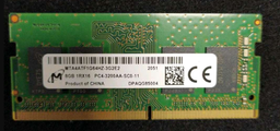 Оперативна пам'ять Micron SODIMM DDR4 8Gb 3200MHz PC4-25600 (MTA4ATF1G64HZ-3G2E2) фото від покупців 4