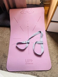 Килимок для йоги UP & FORWARD 183x61x0.6 TPE Sandy Flower
