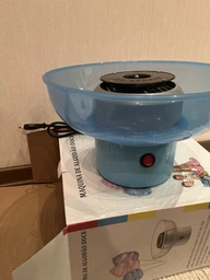 Аппарат для приготовления сахарной сладкой ваты в домашних условиях Cotton Candy Maker (Розовый) фото от покупателей 18