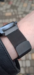 Ремінець миланская петля 20мм універсальний Milanese loop Браслет Чорний BeWatch (1010201)