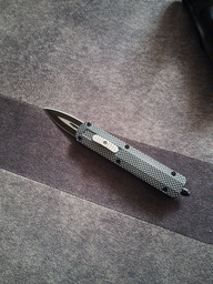 Нож Складной Фронтальный Тактический CARBON 177, долговечный механизм, сталь 440C фото от покупателей 1