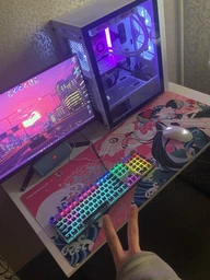 Игровая поверхность Varmilo Camellia Desk Mat XL Speed (ZDB011-01) фото от покупателей 4