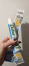 Упаковка зубной пасты Dabur Herb'l Отбеливающая Соль и Лимон 150 г х 2 шт (6291069707175) фото от покупателей 5