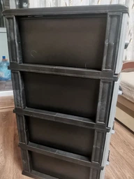 Пластиковий комод Effe plastics "Стиль-2" сіро-чорний 38х46х90 см фото від покупців 4