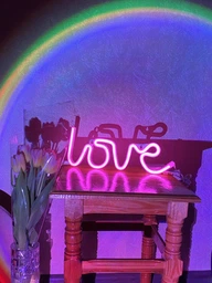 Светильник проекционный Sunset Lamp RGB с пультом на штативе USB проектор атмосферная лампа разноцветная фото от покупателей 11