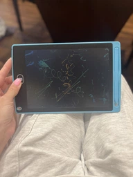 Дитячий графічний кольоровий планшет дошка для малювання BabyShark LCD 8,5 дюймів голубий фото від покупців 5