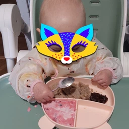Дитячий слинявчик-нагрудник 2Life водонепроникний для їжі та творчості з фламінго Рожевий v-11697 фото від покупців 5