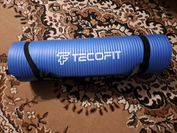 Коврик для йоги и фитнеса TECOFIT NBR 183x61x1 см Blue + чехол-сумка в подарок (TOP20106462/1) фото от покупателей 13