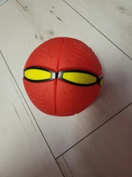 Летающий мяч трансформер с LED подсветкой Фрисби НЛО Flat Ball Disc Летающая тарелка для детей Розовый фото от покупателей 4