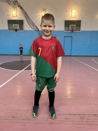 Форма футбольная детская Lion SPORT Ronaldo (Роналдо) 7 Збірна Португалії 2024, 28-150-155, зеленый-красный фото от покупателей 17
