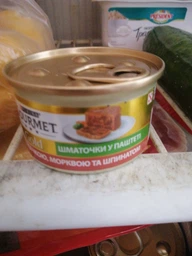 Влажный корм для кошек Purina Gourmet Gold с уткой, морковью и шпинатом, кусочки в паштете (12х85г) фото от покупателей 3