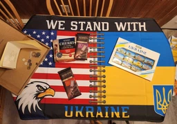 Прапор України - США Postcardua Stand With Ukraine CUS-1