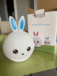 Детский силиконовый безопасный ночник ЗАЙЧИК Grant Rabbit Lamp, ночная LED лампа на аккумуляторе 5 цветов подсветки фото от покупателей 1