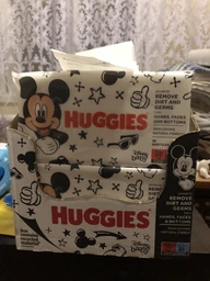 Вологі серветки "Mickey Mouse" - Huggies BW Baby Cleancing Wipes 56шт (673909-143883) фото від покупців 1