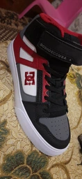 Кроссовки DC Pure High Top EV White Grey Red 33/2/21.3 см фото от покупателей 2