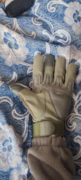 Тактические перчатки Combat Touch Touchscreen военные Хаки L фото от покупателей 3