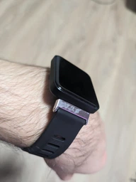 Силиконовый ремешок MiJobs Active для Xiaomi Redmi Watch 2/Redmi Watch 2 Lite черно-серебристый