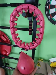Масажний обруч Hula Hoop, з 24 знімними секціями, з обтяжувачем, для масажу, фітнесу, схуднення, регульований
