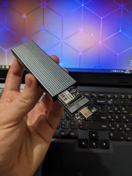 Зовнішня кишеня Blueendless 2806N для NVMe (PCIe) M2 SSD USB 3.1 Gen 2 Type-C фото від покупців 4