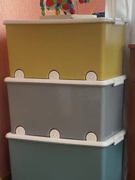 Ящик для іграшок Tega Baby жовтий PW-001-124