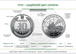 Монета «ПВО – надежный щит Украины» серия ВСУ фото от покупателей 1