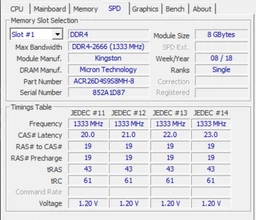 Модуль памяти SO-DIMM 8GB/2666 DDR4 Kingston (KCP426SS6/8)