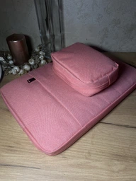 Чохол-сумка для ноутбука макбука MacBook Air/Pro M1 M2 13.3"-14" Рожевий фото від покупців 7