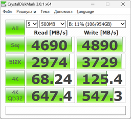 Накопичувач SSD 2TB Goodram PX700 M.2 2280 PCIe 4.0 x4 NVMe 3D NAND (SSDPR-PX700-02T-80) фото від покупців 12