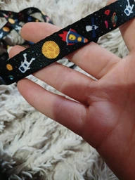 Повідець для собак Waudog Nylon NASA регульований 15 мм х 152-183 см (5351 Col)