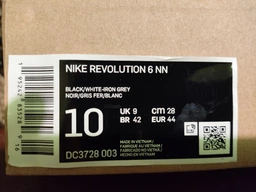 Мужские кроссовки для бега Nike Revolution 6 Next Nature DC3728-003 44 (10US) 28 см Черные (195242835289)