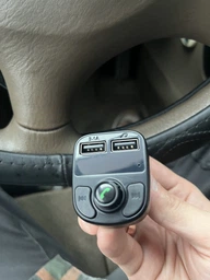 Автомобільний модулятор трансмітер від прикурювача Carg X8 FM з bluetooth та авто зарядкою-гучний зв'язок