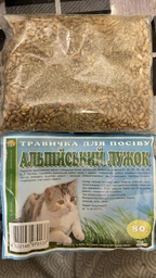 Травка Для Котів – Альпійський Лужок 80 г (економ упаковка) фото від покупців 6