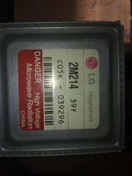 Магнетрон LG 2M214 39F Witol 2M319J для микроволновой печи подключение 90 градусов 80x95 мм