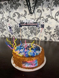 Сахарна їстівна картинка музика, Стрей Кидс, Стей Кідс музична група Stray Kids, K - Pop Ø20см, вис.5*9 на торт (SNP - 02023) фото от покупателей 2
