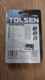 Комплект адаптеров для головок Tolsen 1/4", 3/8" x 65 мм, 1/2" x 70 мм 3 шт (6933528786658) фото от покупателей 3
