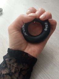 Еспандер кистьовий силіконовий PowerPlay PP-4324 Hand Grip Ring Hard 25 кг Чорний фото від покупців 13