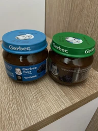 Упаковка фруктового пюре Gerber Чернослив с 6 месяцев 80 г х 6 шт (7613287165459)