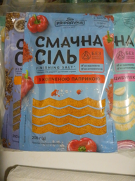 Набор морской соли Приправка Вкусная соль с пармезаном и розмарином, с чесноком и луком, с копченой паприкой, копченая 4 шт (4820195513897) фото от покупателей 1
